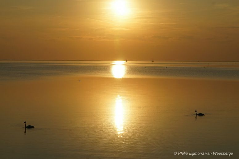 Zonsondergang ijsselmeer