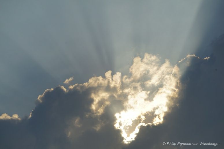 Wolken partij aan de Amstel in de lente